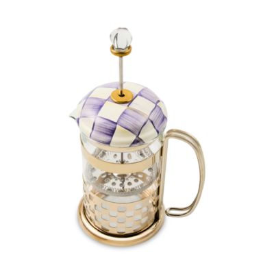 Violet Check French Press