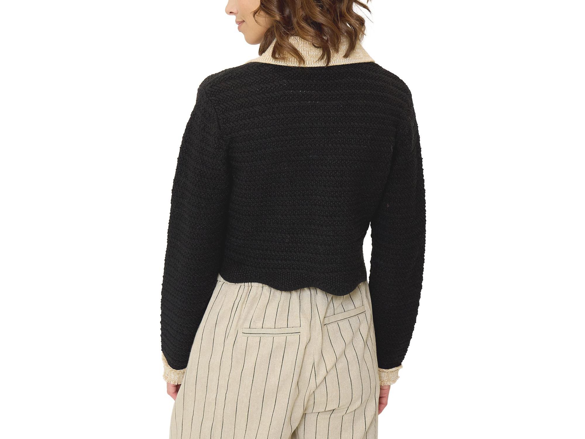 Women's Rose Scallop Edge Sweater — Image 6