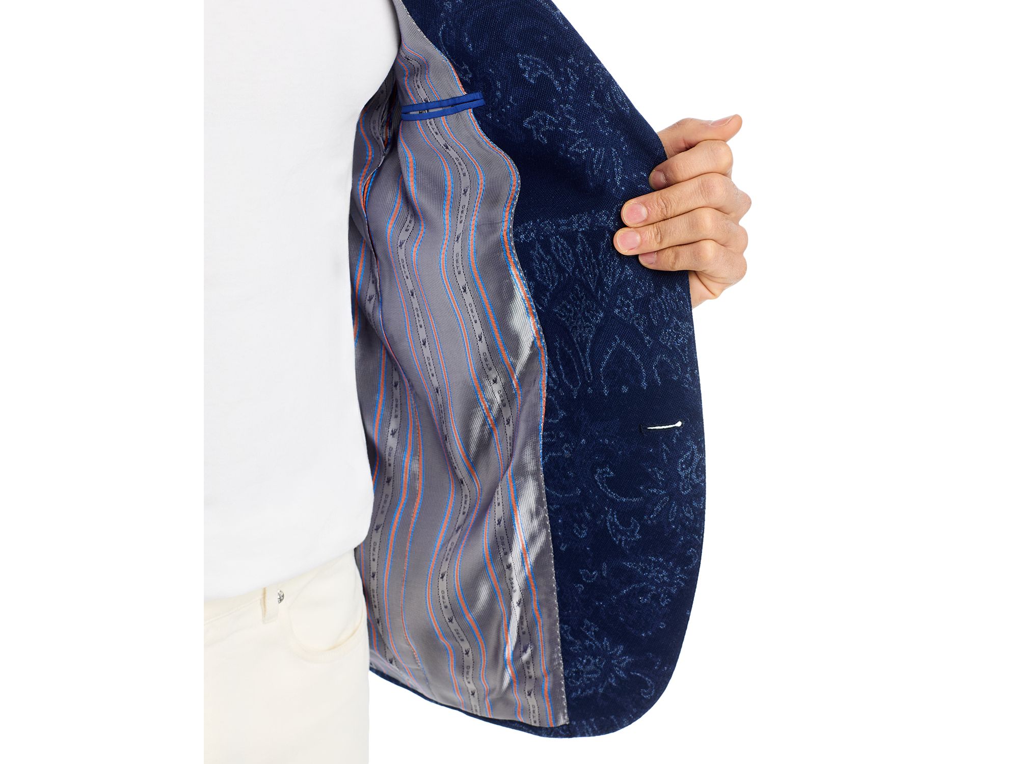 Bandana Print Jersey Sport Coat — Image 6