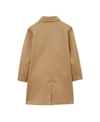 Boys' Reversible Check Gabardine Car Coat - Little Kid, Big Kid