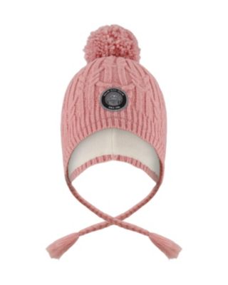 Girls' Lined Winter Hat with Pompom - Little Kid, Big Kid