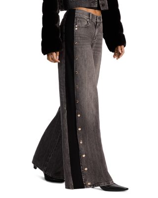 Amazing Low Rise Wide Leg Jeans in Vintage Black