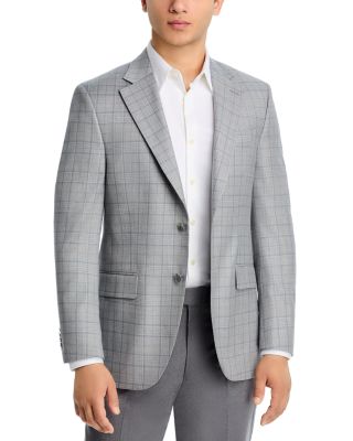 Flynn Plaid Wool Classic Fit Sportcoat