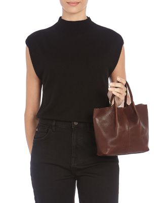 Nina Pleated Leather Crossbody 
