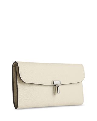 T-Lock Leather Wallet in Dark Brown