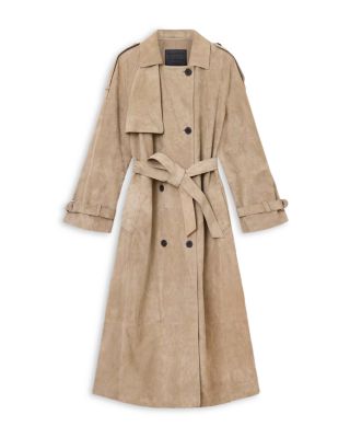 Reed Suede Trench Coat