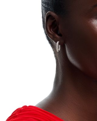 Diamond Inside Out Hoop Earrings in 14K White Gold, 2.0 tcw