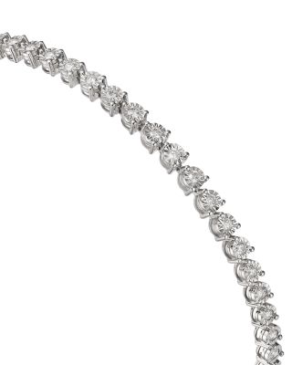 Diamond Tennis Bracelet in 14K White Gold, 1.06 tcw