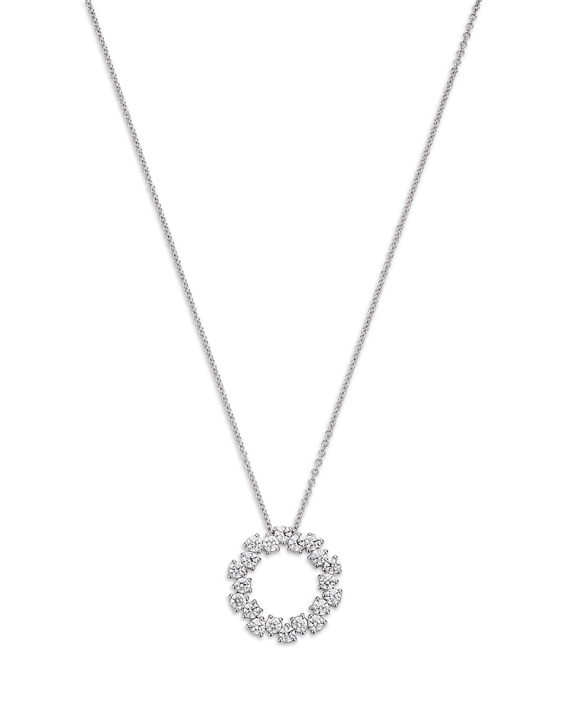 Bloomingdale's Fine Collection Diamond Circle Pendant in 14K White Gold, 0.85 tcw