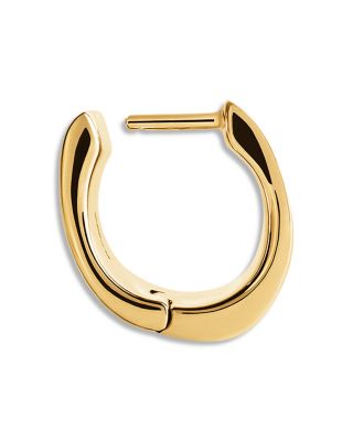Petite Signature Hoop Earrings in 18K Gold Plated