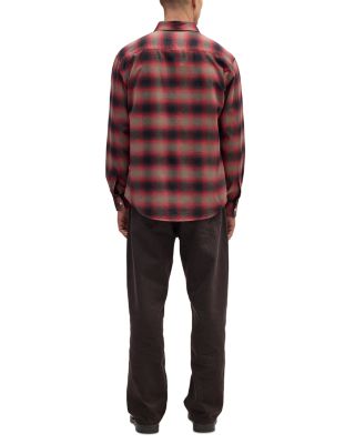 Deon Long Sleeve Button Front Flannel Shirt