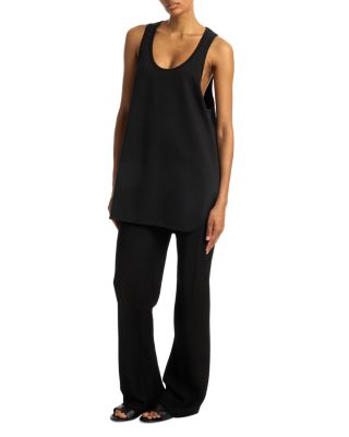 Crepe Bias Cut Pants