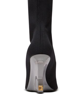 Women's Wedge Knit Thigh-High Boots