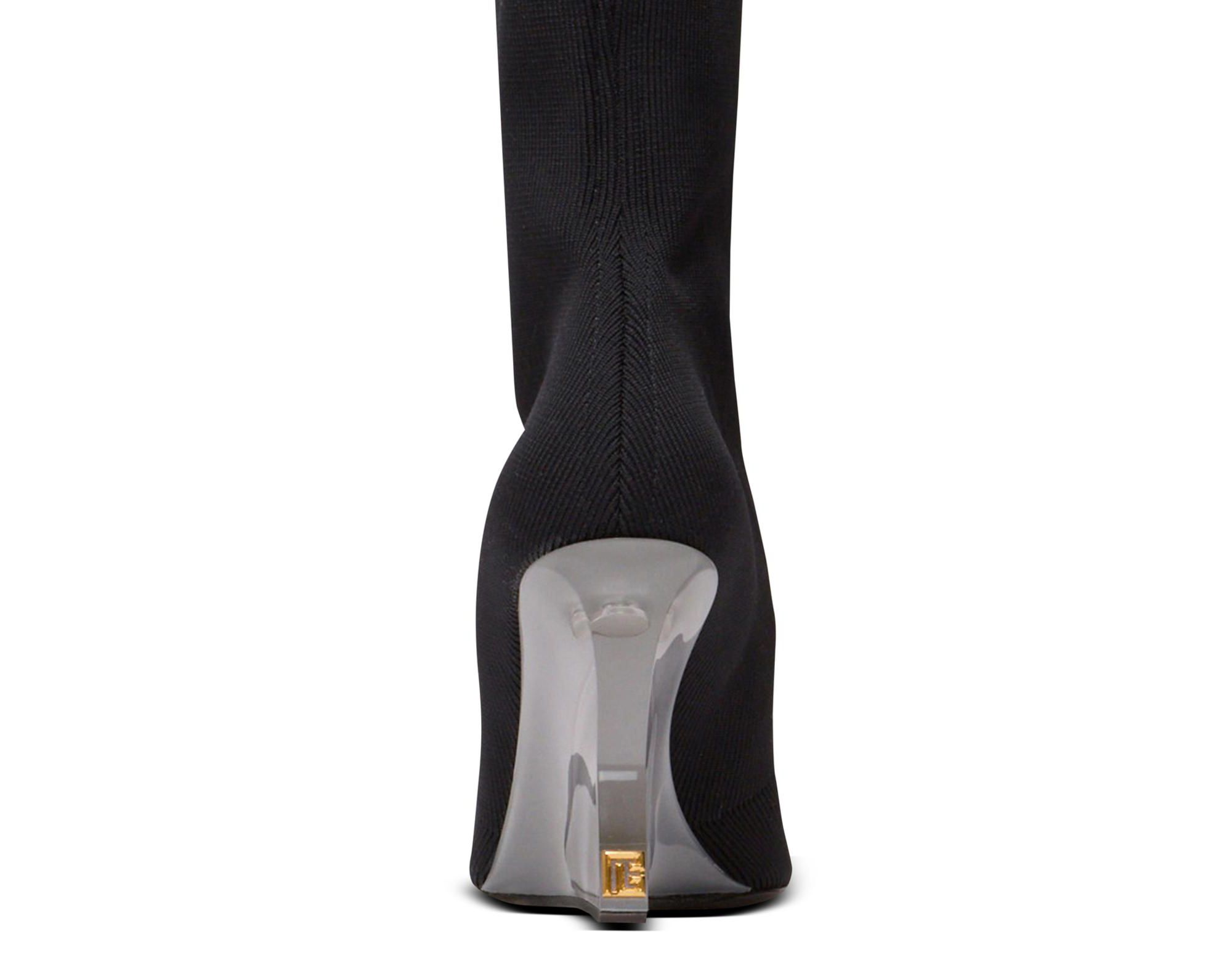 Women's Wedge Knit Thigh-High Boots — Image 3