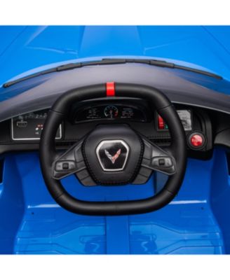  Corvette C8 Stingray 12V 1-Seater Ride on for Kids 3-8 - Ages 2-4