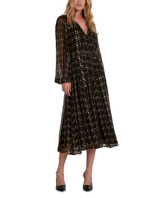 Print Long Sleeve Dress