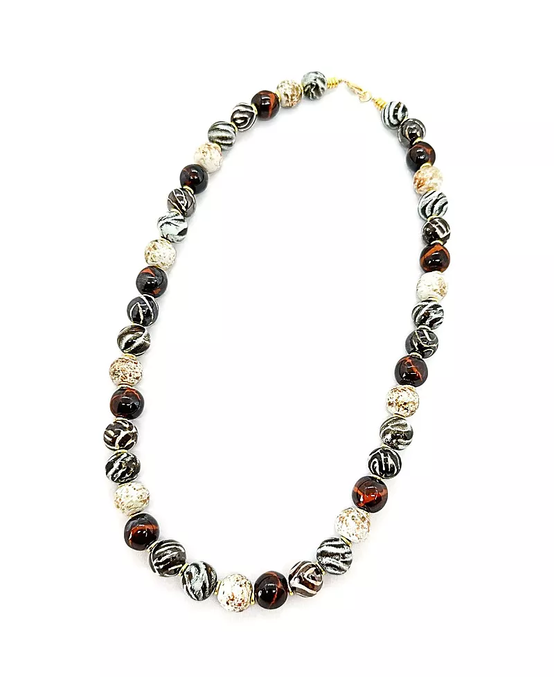 Kazuri African Gold Necklace