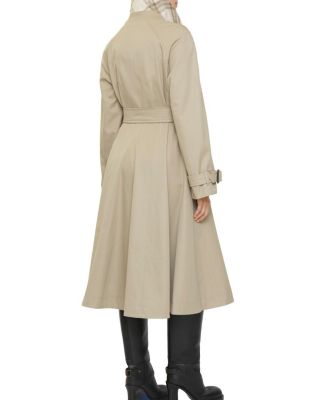  Long Gabardine Ellingham Fit and flare Car Coat
