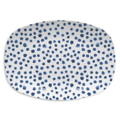 Blue Dotty Platter