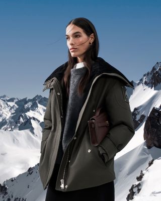 Aurora Shearling Trim Down Jacket