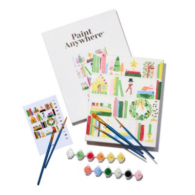 Holiday Bookshelf Acrylic Painting Set