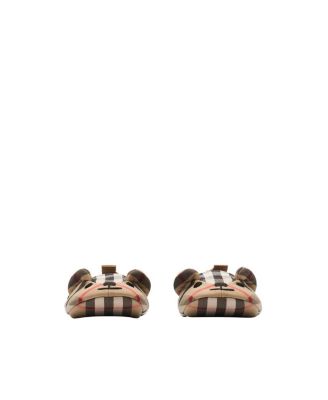 Unisex Thomas Bear Check Cotton Booties - Baby, Toddler