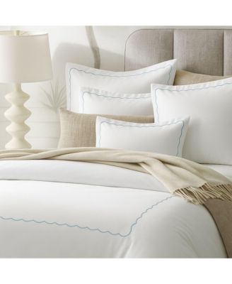 Domani Home Scallop Hotel Duvet Cover Set 4 Piece Set