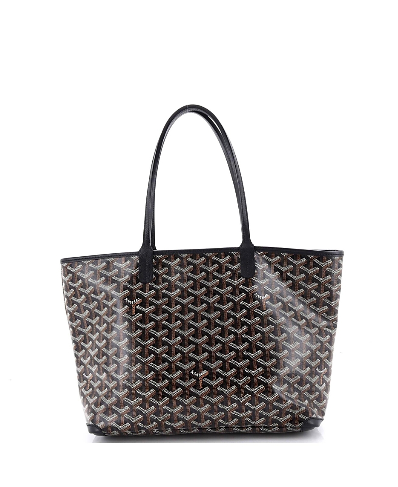 Pre-owned Pre-owned Goyard Goyard Pm Artois Tote Coated Canvas In Black