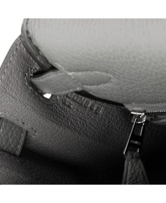 Kelly 25 Handbag Grey Togo with Palladium Hardware