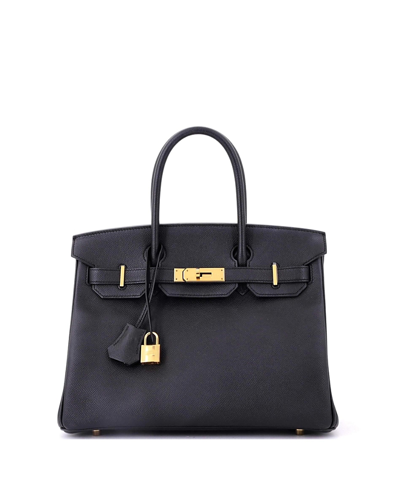 Pre-owned Pre-owned Hermes Hermes Birkin 30 Handbag Black Epsom With Gold Hardware