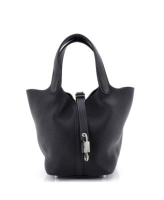 Pre-Owned HERMES Pm Picotin Lock Bag Clemence