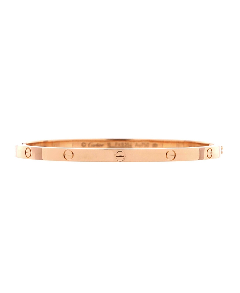 Pre-owned Pre-owned Cartier Cartier Small Love Bracelet 18k Rose Gold In Pink