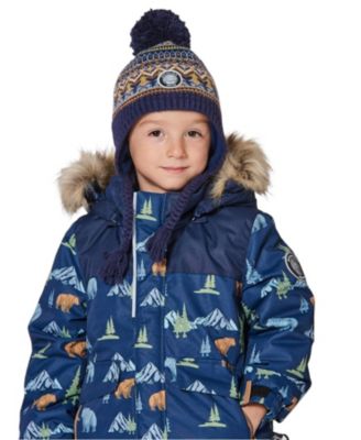  Boys' Lined Peruvian Knit Hat with Pompom - Baby