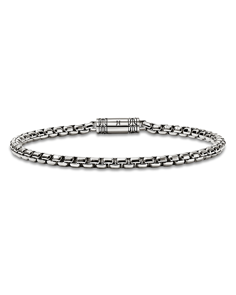 John Hardy Sterling Silver Box Chain Bracelet