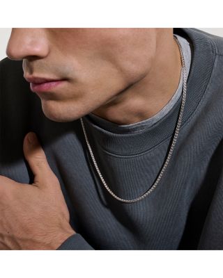 Men's Sterling Silver Icon Mini Link Necklace, 18"