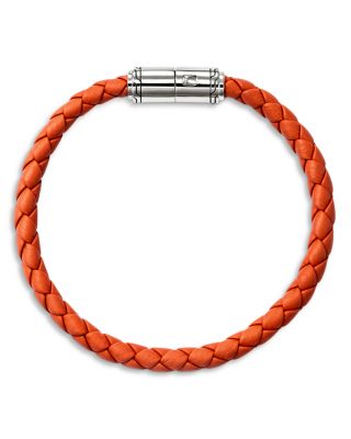 Sterling Silver Leather Bracelet