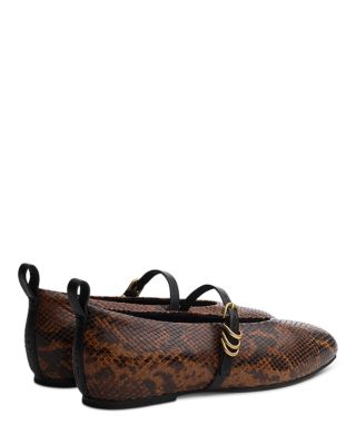 Women&#39;s Spire Embossed Leather Mary Janes