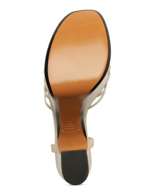 Women's Tara Leather High Heel Platform Sandals