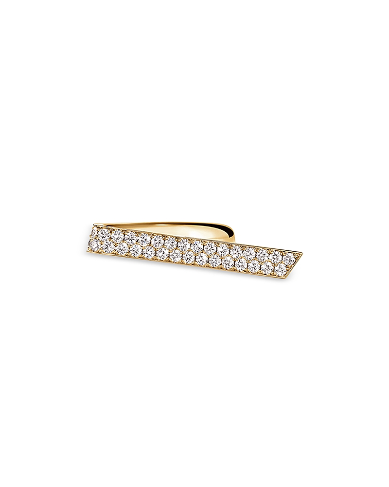 Hearts On Fire 18K Yellow Gold Inside Out Diamond Elongated Flip Ring