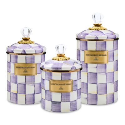 Violet Check Small Canister