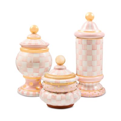 Rosy Check Ceramic Globe Canister