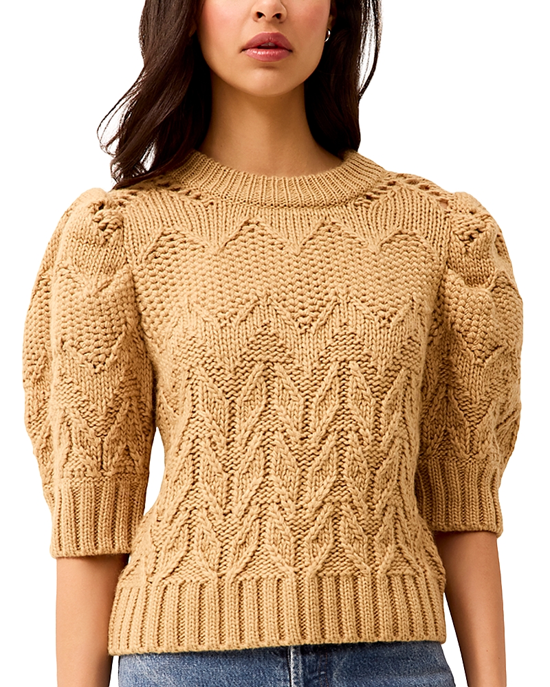 Marie Oliver Vayda Half Sleeve Sweater In Nude