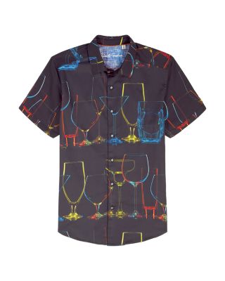 Neon Nights Short Sleeve Woven Shirt