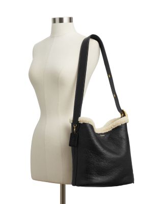 Bleeker Leather & Shearling Bucket Bag
