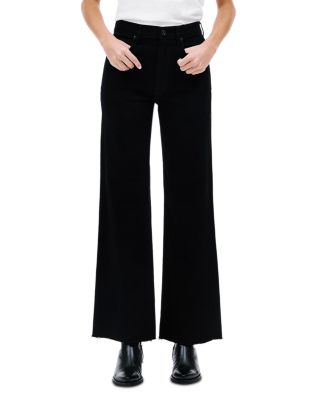 Grace High Rise Wide Leg Jeans in Jet Black
