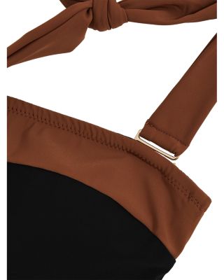 Nala Contrast Trim Bikini Top