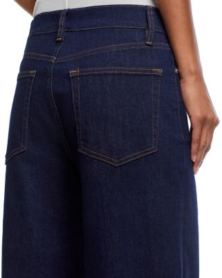Le Slim Palazzo High Rise Wide Leg Jeans in Rinse