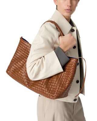 Pinacoteca Large Intrecciato Leather & Suede Reversible Tote