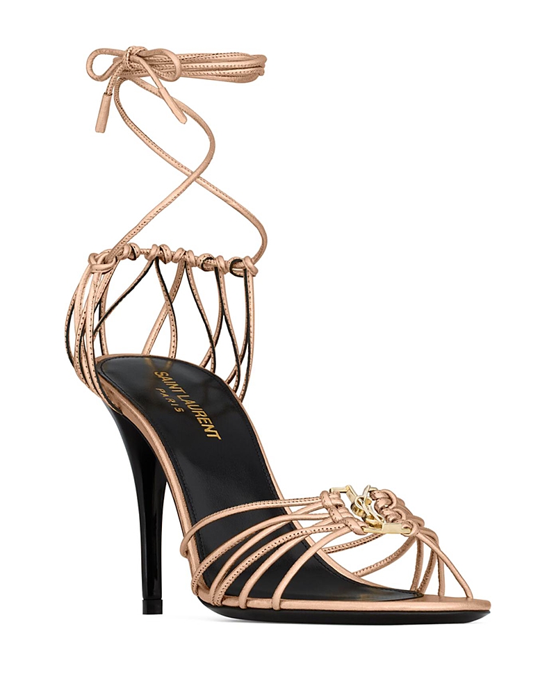 Saint Laurent Women's Babylone Sandals in Smooth Leather
