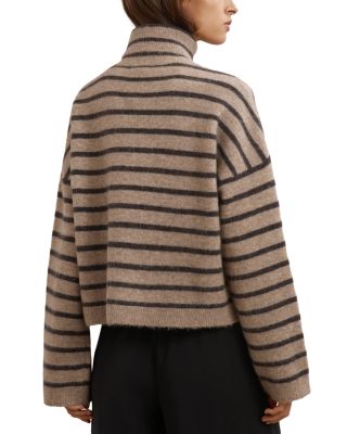 Wynn Striped Roll Neck Sweater